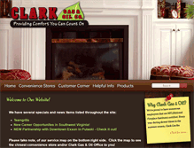 Tablet Screenshot of clarkgasandoil.com